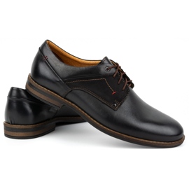 Kampol Zapatos hombre casual elegante piel 333KAM negro 5