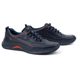 KOMODO Zapatos hombre piel Sport 922K cara azul marino 5