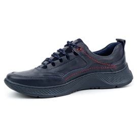 KOMODO Zapatos hombre piel Sport 922K cara azul marino 3