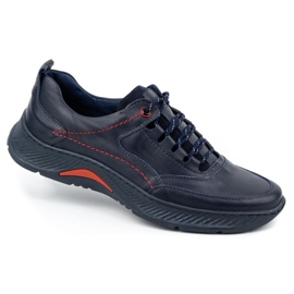 KOMODO Zapatos hombre piel Sport 922K cara azul marino 4