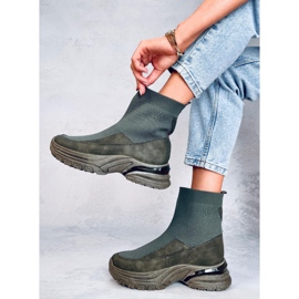 Calcetines deportivos Goko Green verde 3
