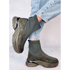 Calcetines deportivos Goko Green verde 5