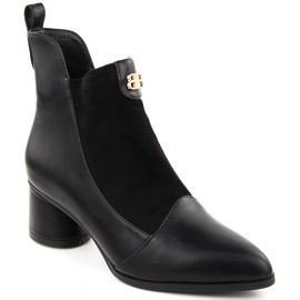 Botas mujer tacón negro D&A S.Barski Premium Collection MR870-96 1 Botas mujer tacón negro D&A S.Barski Premium Collection MR870-96 1