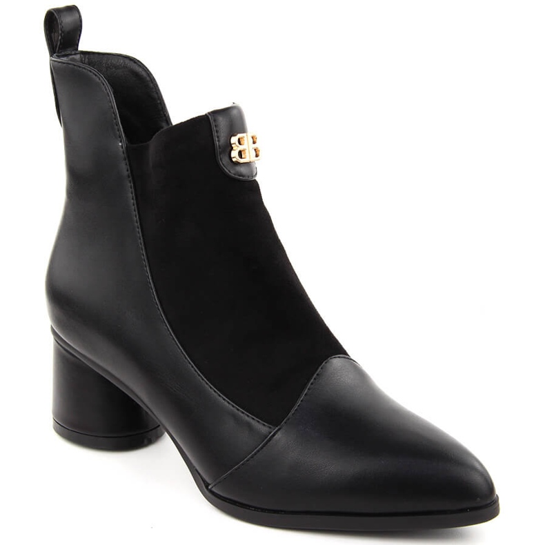 Botas mujer tacón negro D&A S.Barski Premium Collection MR870-96 1 Botas mujer tacón negro D&A S.Barski Premium Collection MR870-96 1