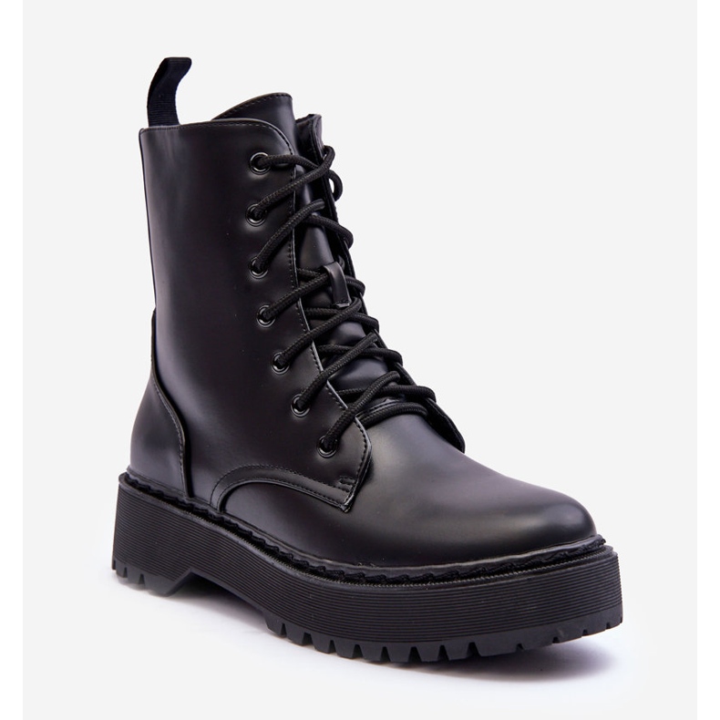 FB2 Botas Obrera Piel Negra Teflorna negro 1