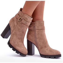 FB2 Botas Liani Ante Tacón Alto Beige 10