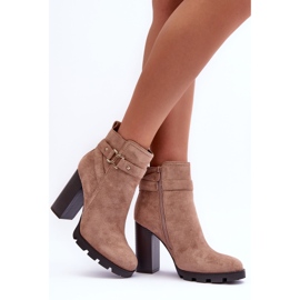 FB2 Botas Liani Ante Tacón Alto Beige 3