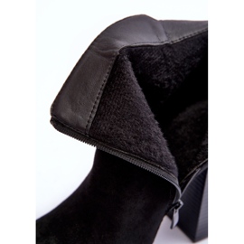 FB2 Botas De Ante Con Tacón Alto Liani Negro 1