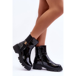 FB2 Botas Jodhpur Mujer Lacadas Negro Elspetia 3