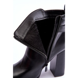 FB2 Botas Tacón De Piel Negro Liani 2