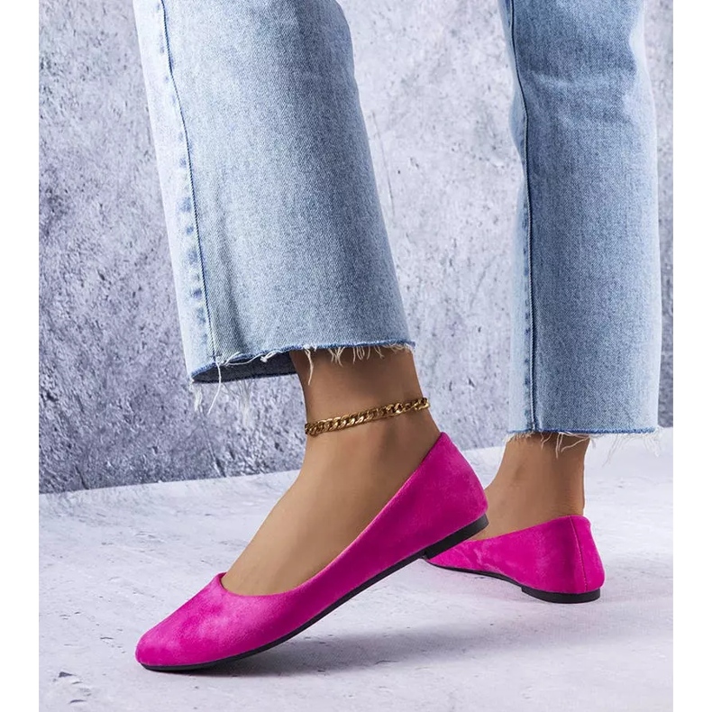 Bailarinas en gamuza ecológica rosas de Donatien rosado 1