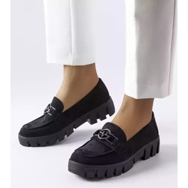 Venezia Mocasines en gamuza ecológica negros de Vinceza 1 Venezia Mocasines en gamuza ecológica negros de Vinceza 1