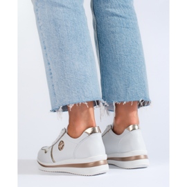 Deportivas mujer Shelovet piel blanca blanco 3