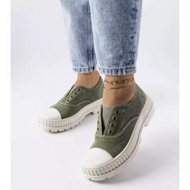 Inna Zapatillas verde oscuro de Walton 1