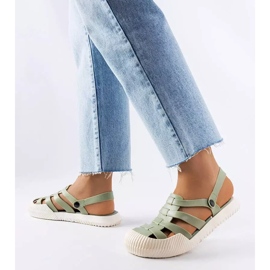 BM Sandalias de goma verde Canton 1