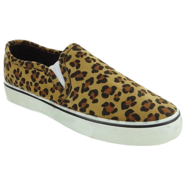 Sneakers slip-on C02 leopardo marrón 1