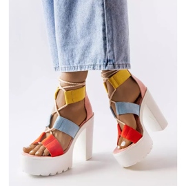 Inna Sandalias de bloque masivas rosas de Katja 1