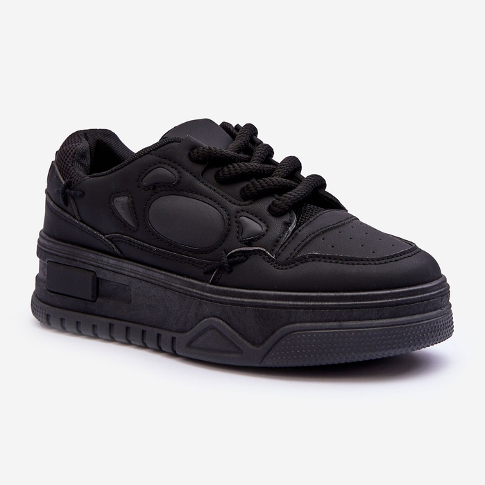 PG1 Zapatillas Mujer Plataforma Negro Finos 1