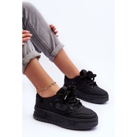 PG1 Zapatillas Mujer Plataforma Negro Finos 6