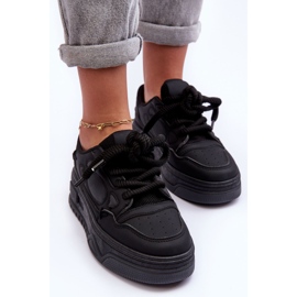 PG1 Zapatillas Mujer Plataforma Negro Finos 5