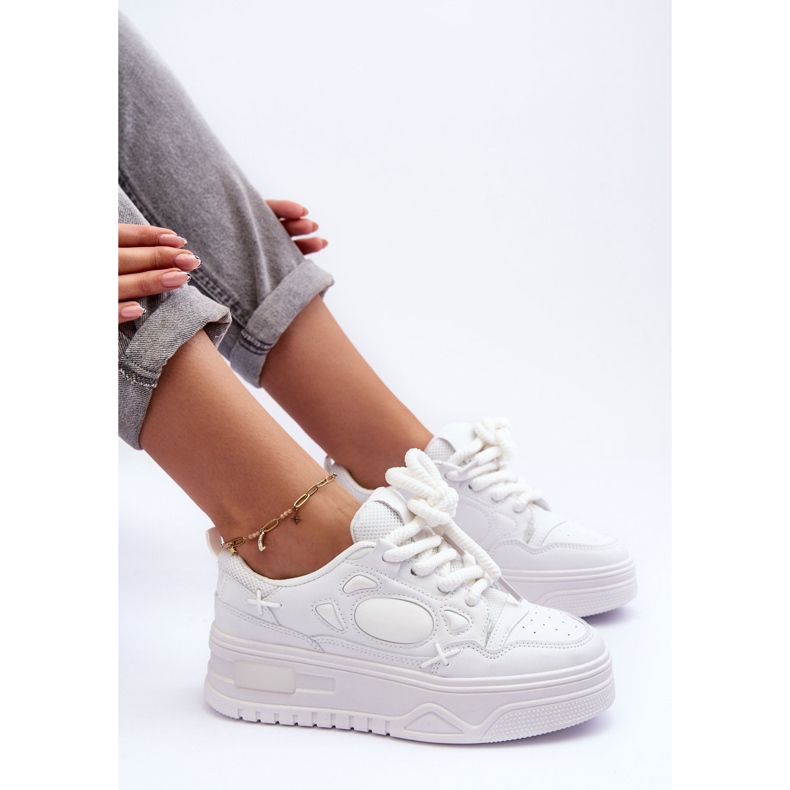 PG1 Zapatillas Mujer Plataforma Blanco Finos 1