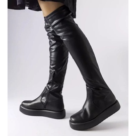 Botas mosqueteras Flavian negras negro 3