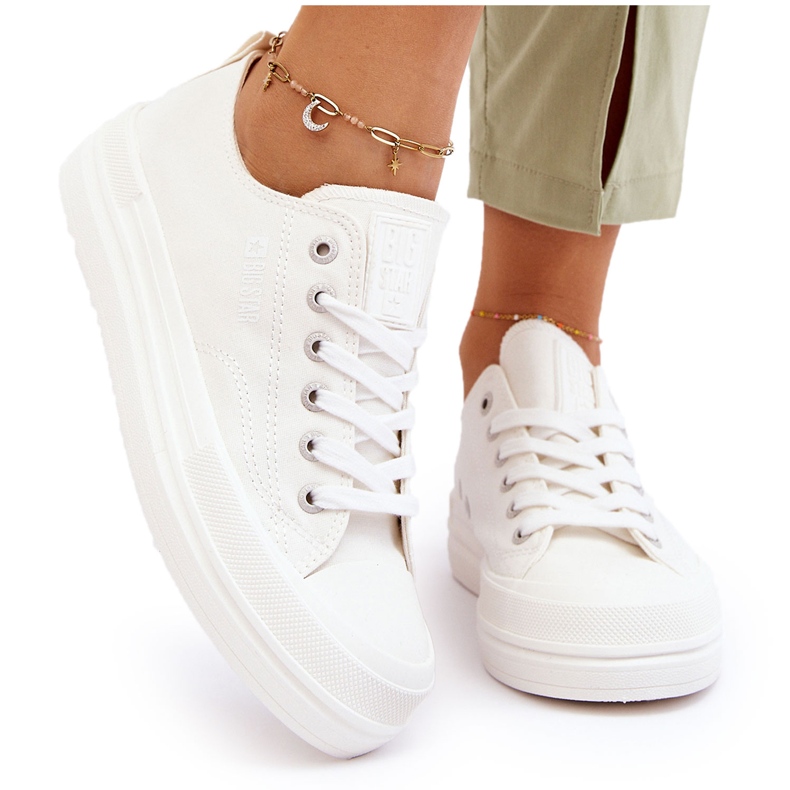Zapatillas bajas con cordones Big Star LL274968 Blanco 4