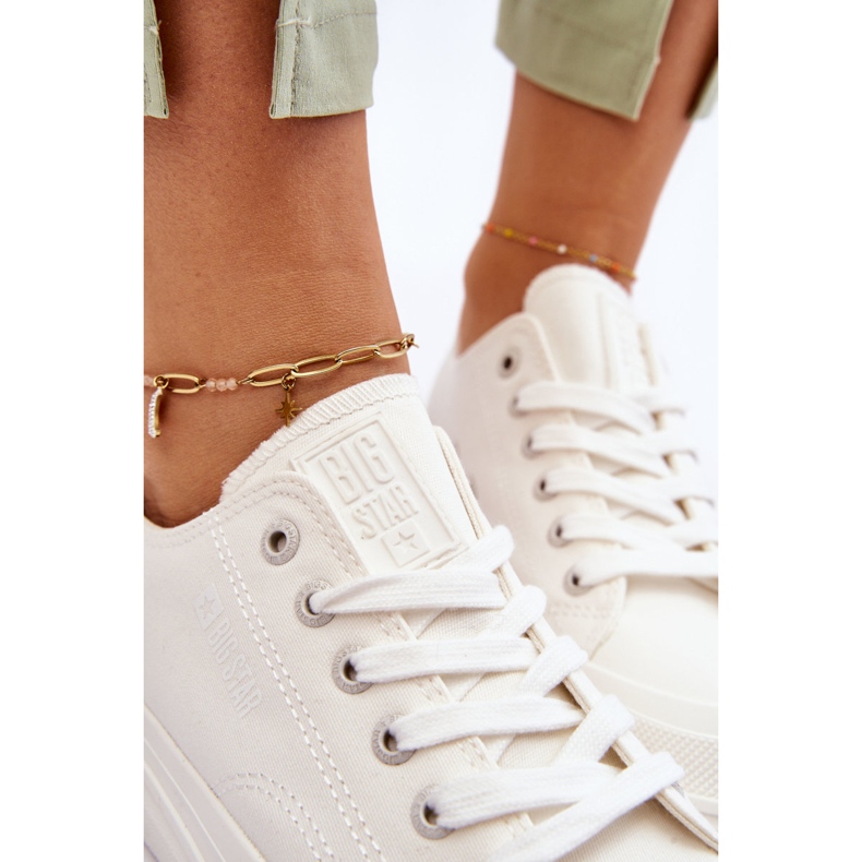 Zapatillas bajas con cordones Big Star LL274968 Blanco 2