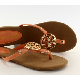 Chanclas con tachuelas IR-82 albaricoque naranja 3