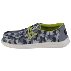Zapatos Hey Dude Wally Juvenil Camodino Jr 40043-425 gris 1 Zapatos Hey Dude Wally Juvenil Camodino Jr 40043-425 gris 1