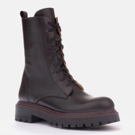 Marco Shoes botas marco de piel marrón 1 Marco Shoes botas marco de piel marrón 1