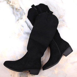 Botas aislantes de ante para mujer negras Jezzi RMR2353-4 negro 1