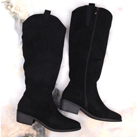 Botas aislantes de ante para mujer negras Jezzi RMR2353-4 negro 2