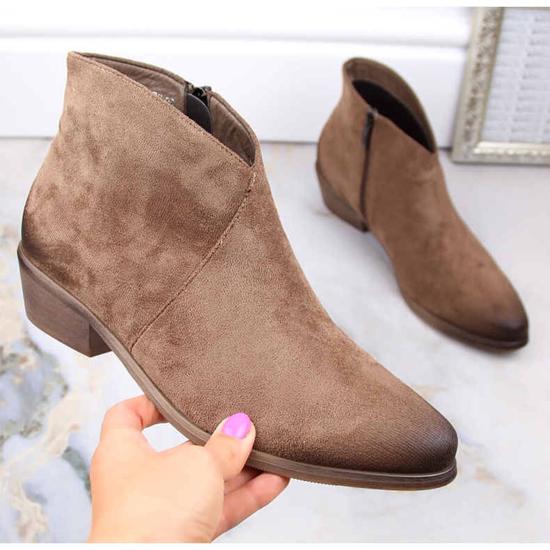 Botas cowboy mujer ante beige Potocki SZ12188 1 Botas cowboy mujer ante beige Potocki SZ12188 1