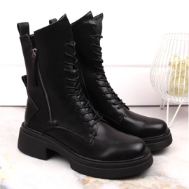 Botas oficiales de mujer negras D&amp;A S.Barski Premium Collection MR870-23 negro 2