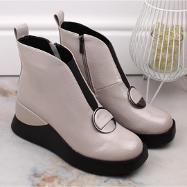 Botas cuña mujer gris D&amp;A S.Barski Colección Premium MR870-36 2