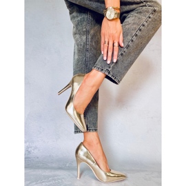 Tacones altos de mujer Karen L. GOLD dorado 4