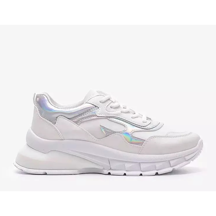 Zapatillas blancas sobre suela gruesa Kristen blanco 1