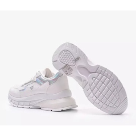 Zapatillas blancas sobre suela gruesa Kristen blanco 3