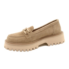 Mocasines de ante con decoración Filippo DP4792/23 BE beige 1 Mocasines de ante con decoración Filippo DP4792/23 BE beige 1