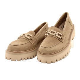 Mocasines de ante con decoración Filippo DP4792/23 BE beige 2