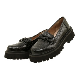 Mocasines de piel con decoración Filippo DP4792/23 BK CR negro 2 Mocasines de piel con decoración Filippo DP4792/23 BK CR negro 2