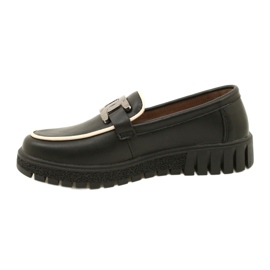 Zapatos de mujer de piel con estilo Filippo DP4728/23 BK, negro 1