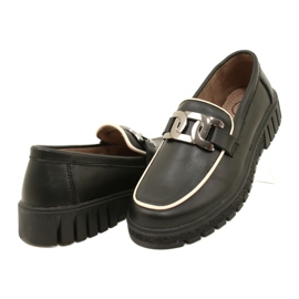 Zapatos de mujer de piel con estilo Filippo DP4728/23 BK, negro 3 Zapatos de mujer de piel con estilo Filippo DP4728/23 BK, negro 3