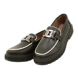 Zapatos de mujer de piel con estilo Filippo DP4728/23 BK, negro 2 Zapatos de mujer de piel con estilo Filippo DP4728/23 BK, negro 2