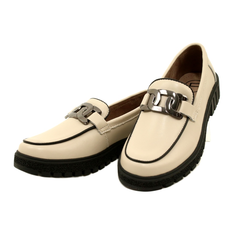 Zapatos de mujer de piel con estilo Filippo DP4728/23 BE beige 2