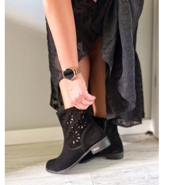 Olivier Cómodas botas negras de calado Alice negro 2 Olivier Cómodas botas negras de calado Alice negro 2