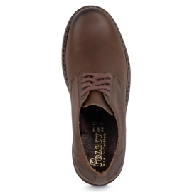 Polbut Botas de montaña hombre piel 2120 marrón oscuro 4