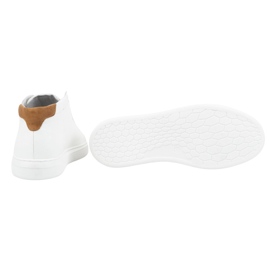 Polbut Zapatos hombre piel 2110sw blanco con marrón 4