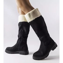 Botas de gamuza ecológica negras de Erin negro 1